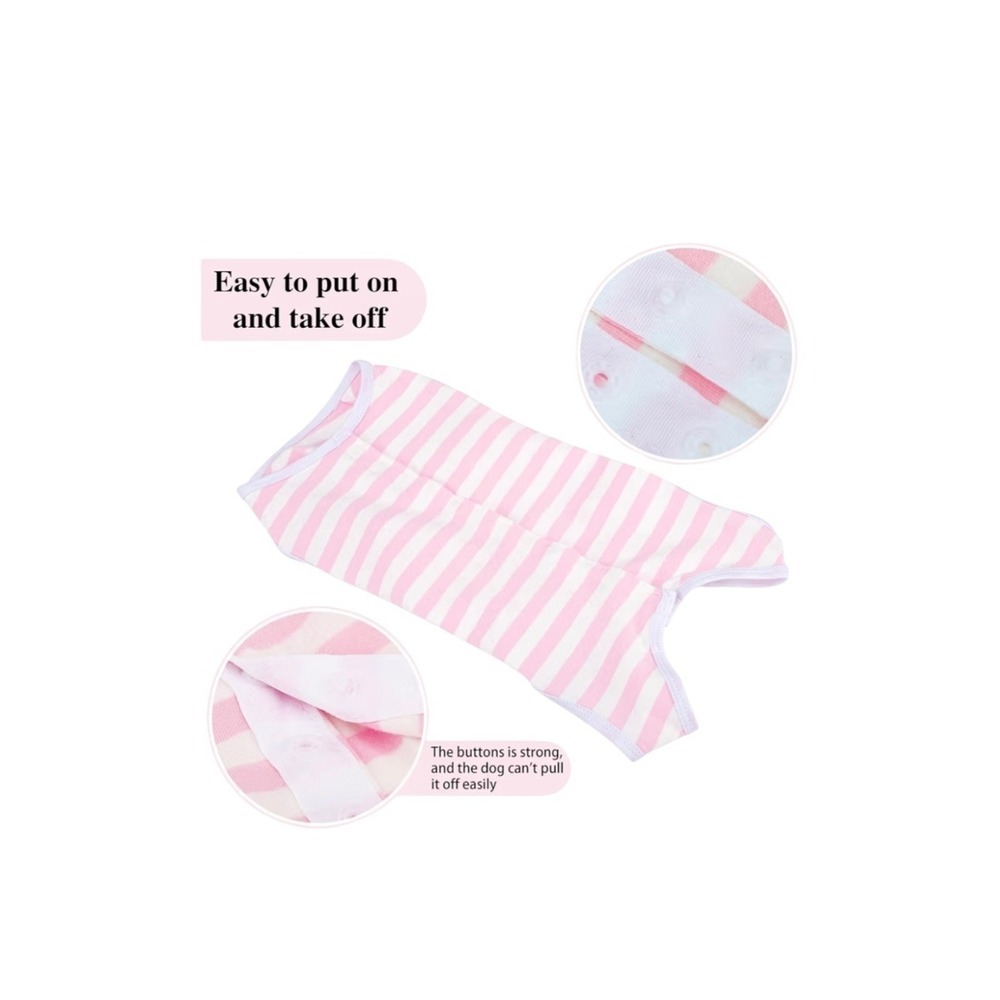 Dog Recovery Suit Post Surgery Wound Care Shirt Puppy Cat Small Unisex Pet - Picture 5 of 7